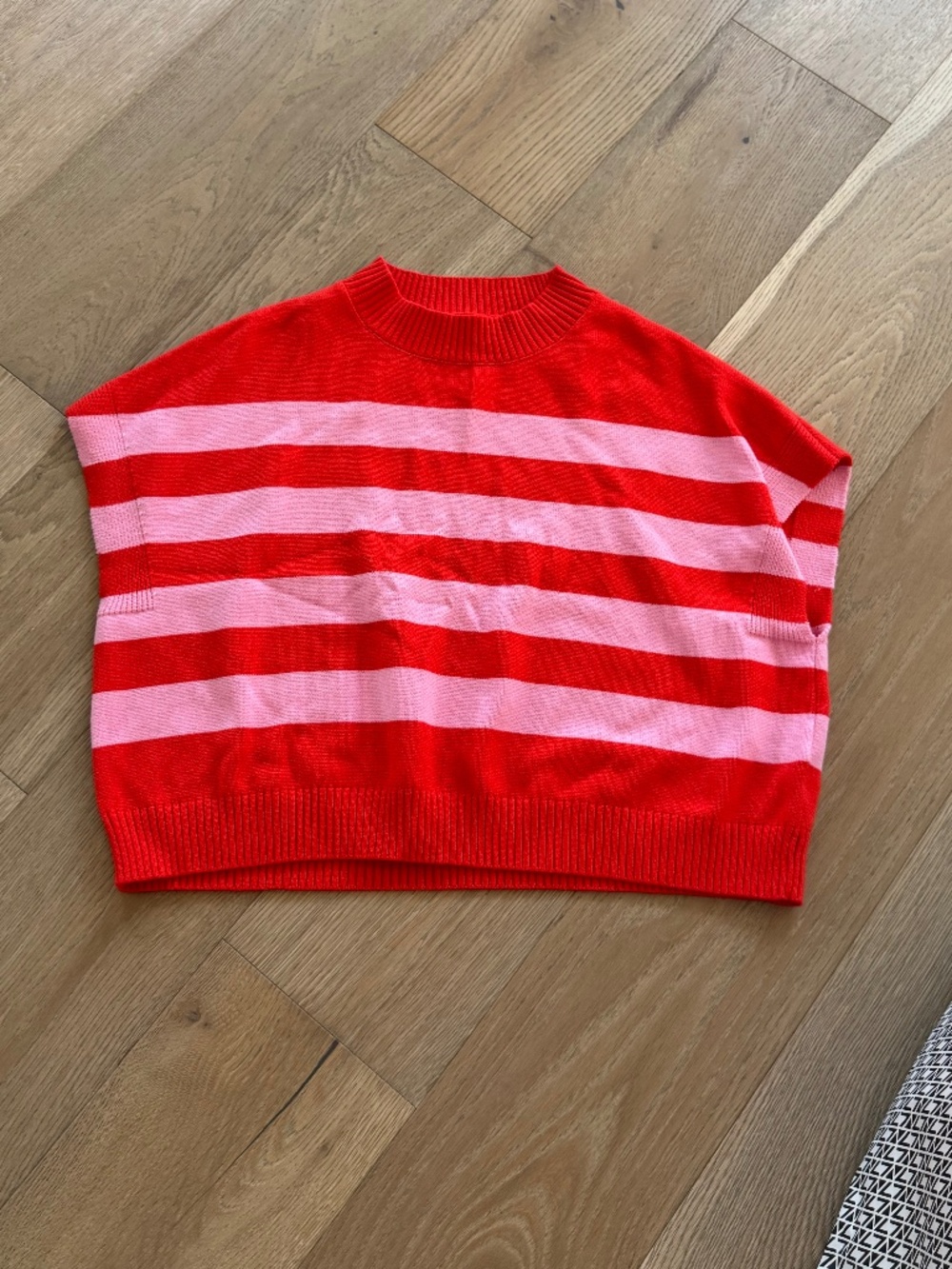 Finch Red and Pink Summer Knit Top